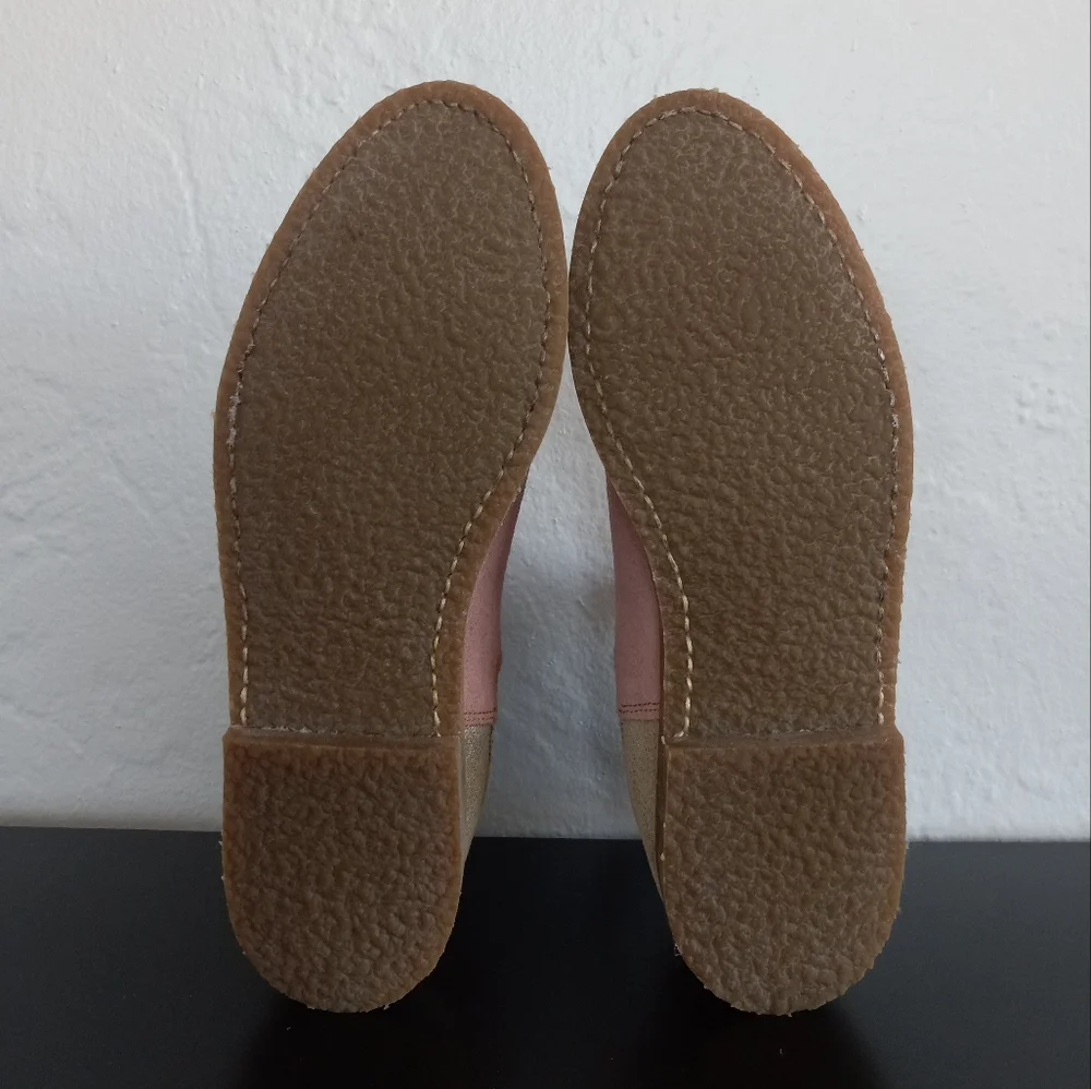 Penelope Chilvers Patchwork Safari Chelsea Boots Pink Gold 40EU